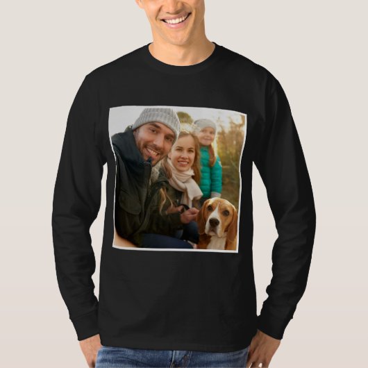 Fotocadeau | Moderne persoonlijke familiefoto T-shirt (Voorkant)