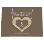 Fotocadeau voor de vijfde verjaardag van de bruilo large cadeautasje (Voorkant)