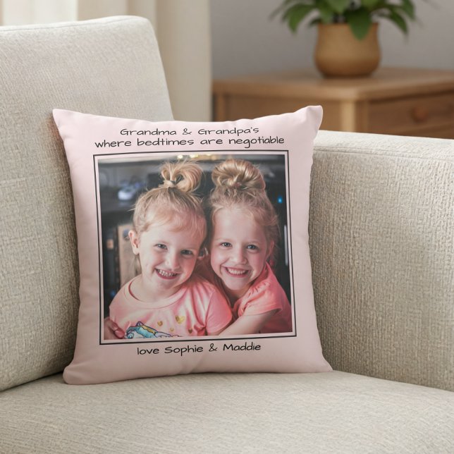 Fotocadeau voor grootouder SlaapTijden zijn Onderh Kussen (Creator heeft geüpload)