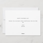 Fotocadeau voor leuke moderne scripts feestdagenkaart (Achterkant)