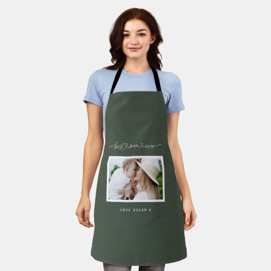 Fotocadeau voor leuke moderne scripts schort (Gedragen)