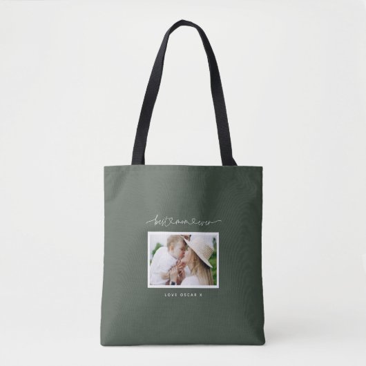 Fotocadeau voor leuke moderne scripts tote bag (Voorkant)