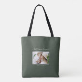Fotocadeau voor leuke moderne scripts tote bag (Achterkant)