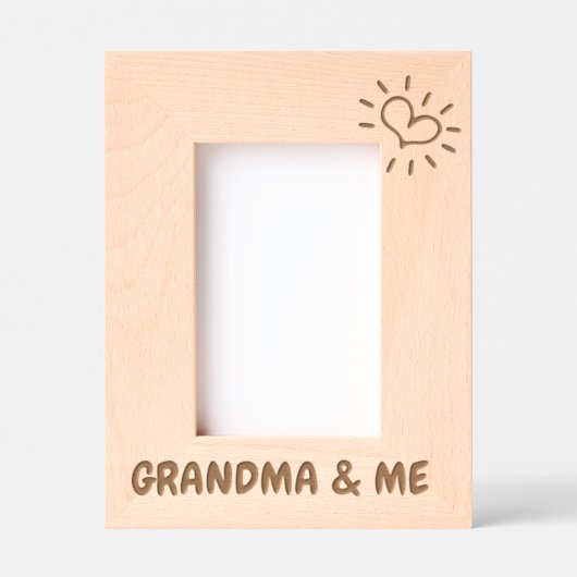 Fotocadeau voor oma, oma & mij 4x6 "Lijst, Gegraveerde Lijstjes (Voorkant)
