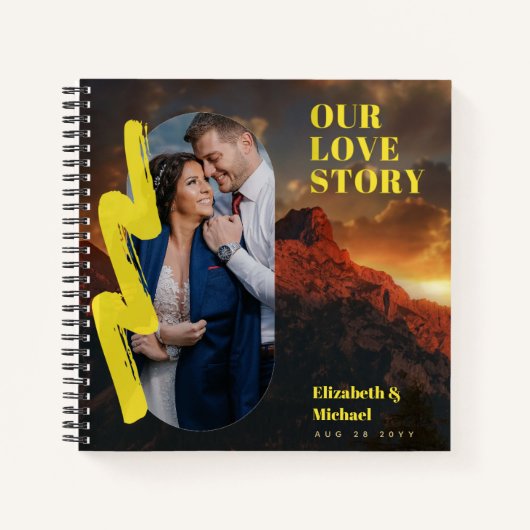FOTOCADEAU voor pasgehuwden ONZE LIEFDESVERHAAL Ma Notitieboek (Voorkant)
