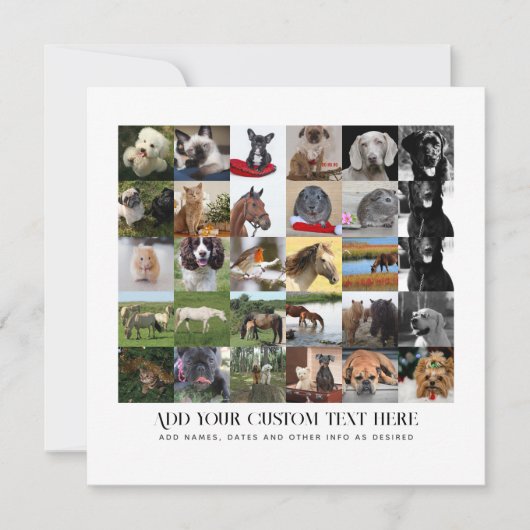 FOTOCADEAUS MOEDER VADER OMA OPA HUISDIEREN VRIEND KAART (Voorkant)