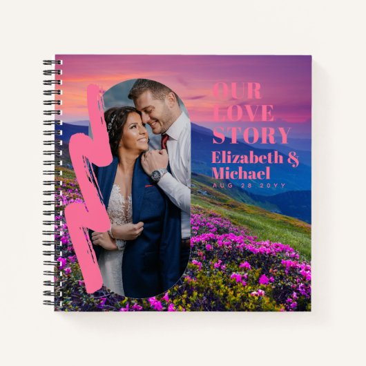 FOTOCADEAUS VOOR NIUWGETROUWDE ONS LIEFDESVERHAAL  NOTITIEBOEK (Voorkant)