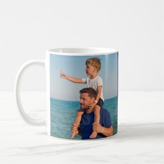 Fotocadeaus voor vader Sticker Koffiemok (Links)
