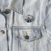 Fotocadeaus voor vader Sticker Ronde Button 3,2 Cm (In situ)