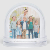 Fotocadeautje voor de appreciatie van de leraar op sneeuwbol (Achterkant)