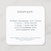 Fotocamera, artistieke cover vierkante visitekaartje (Achterkant)