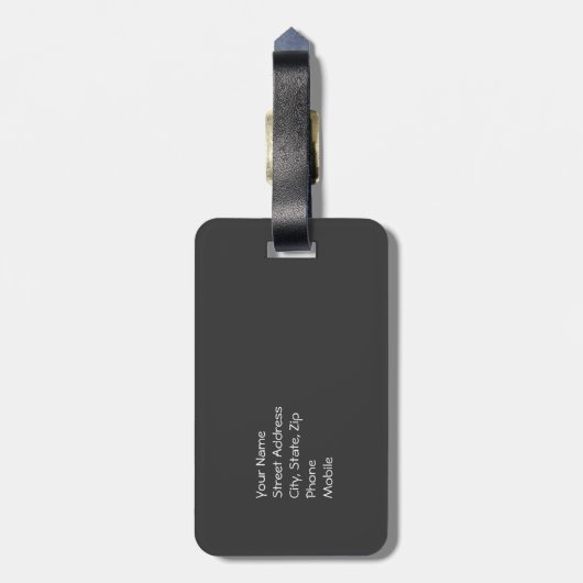 Fotocamera Bagagelabel (Achterkant verticaal)