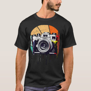 Fotocamera Vintage Fotografie Retro Fotograaf T-shirt