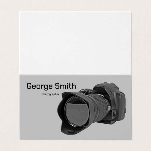 Fotocamera Visitekaartje (Buitenkant ongevouwen)