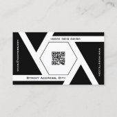 Fotocameralens met initialen Fotograaf Visitekaartje (Achterkant)