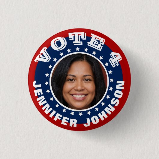 Fotocampagne Sjabloon aangepaste Button (Voorkant)