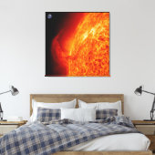 Fotocanvas zonnevlam en aardschoeisel canvas afdruk (Insitu (Slaapkamer))