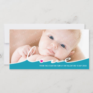 FOTOCARD VAN DE VALENTIJNSE : liefdesverdeling 9L Feestdagenkaart