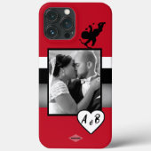 Fotocel hoofdtelefoon Wit hart Grafisch HAMbWG Case-Mate iPhone Case (Achterkant)