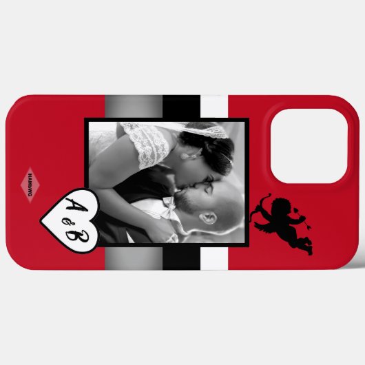 Fotocel hoofdtelefoon Wit hart Grafisch HAMbWG Case-Mate iPhone Case (Achterkant (horizontaal))