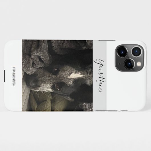 Fotoceldraagtas met naam HAMbWG iPhone Hoesje (Achterkant horizontaal)