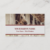 Fotocentric Simple Horse / Equestrian Visitekaartje (Voorkant)