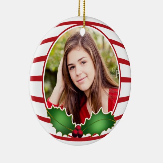 Fotocirkelvormgeving Keramisch Ornament (Rechts)