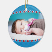 Fotocirkelvormgeving Keramisch Ornament (Links)