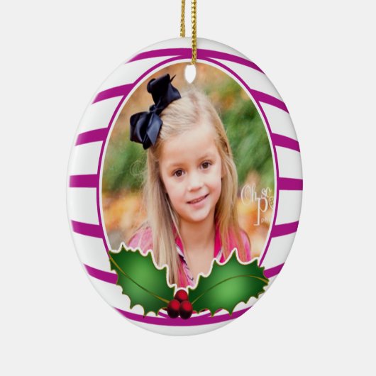 Fotocirkelvormgeving Keramisch Ornament (Rechts)