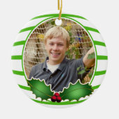 Fotocirkelvormgeving Keramisch Ornament (Voorkant)