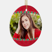 Fotocirkelvormgeving Keramisch Ornament (Rechts)