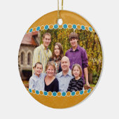 Fotocirkelvormgeving Keramisch Ornament (Links)