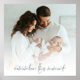 Fotocitaat herinnert zich dit moment Nieuwe Ouders Poster