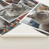 Fotocluster Bruin - 7 verspreide foto's Sherpa Deken (3/4)