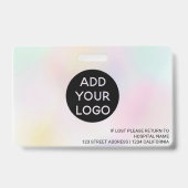 Fotocode holografisch verpleegkundige badge (Achterkant)