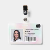 Fotocode holografisch verpleegkundige badge (Voorzijde met clip)
