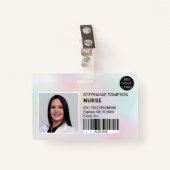 Fotocode holografisch verpleegkundige badge (Voorkant met clip)