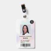 Fotocode professionele holografisch verpleegkundig badge (Voorkant met clip)