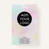 Fotocode professionele holografisch verpleegkundig badge (Achterkant)