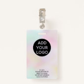 Fotocode professionele holografisch verpleegkundig badge (Achterkant met clip)