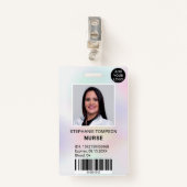 Fotocode professionele holografisch verpleegkundig badge (Voorkant met clip)