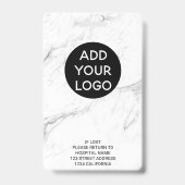 Fotocode professionele marmerverpleger badge (Achterkant)