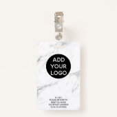 Fotocode professionele marmerverpleger badge (Achterkant met clip)