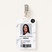 Fotocode professionele marmerverpleger badge (Voorkant met clip)