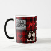 FOTOCOLLAGE 10-15e Jubileum Buffalo geruit Magische Mok (Links)