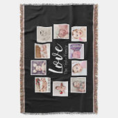 Fotocollage 10 foto Gepersonaliseerd Een van een s Deken (Voorkant Verticaal)