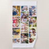 Fotocollage 12 Afbeelding metselwerk rooster wit Strandlaken (Voorkant)