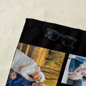 Fotocollage 12 Afbeelding metselwerk rooster zwart Strandlaken (In situ)