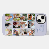 Fotocollage 12 foto-raster Liefdevol leven met jou Case-Mate iPhone Case (Achterkant (horizontaal))