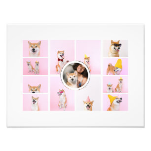 Fotocollage 13 foto's op maat foto afdruk